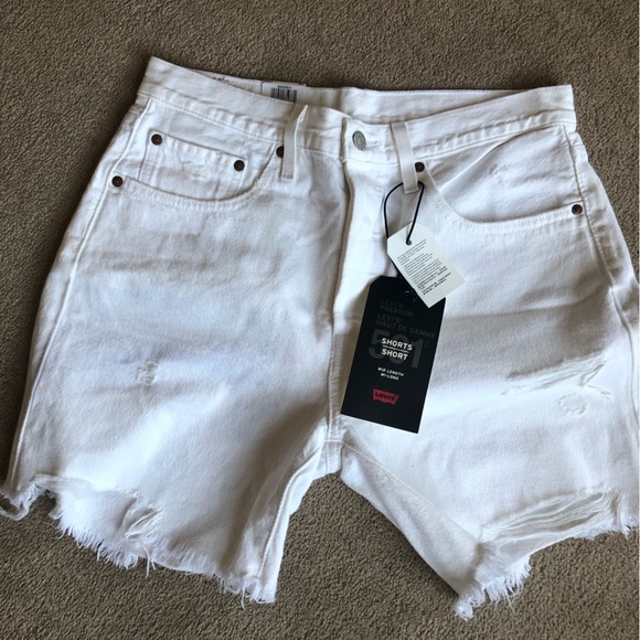 Levi’s 501 Mid Length Shorts - Picture 1 of 6